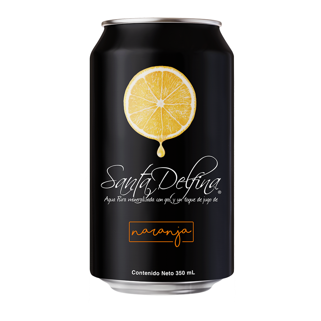 Santa Delfina Con Gas de Naranja En Lata 